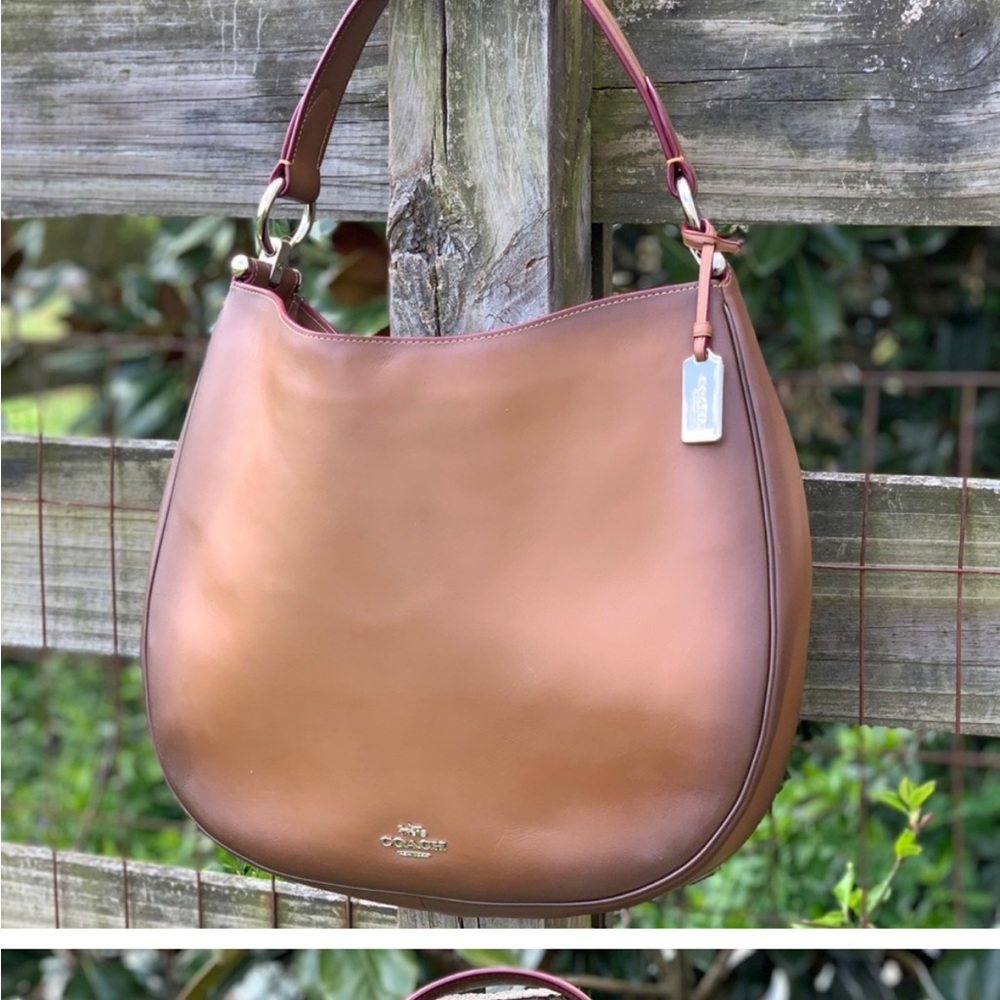 Coach Tan Leather Shoulder Bag